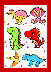 絵がヘタな人が描いたシンプルな恐竜たち2