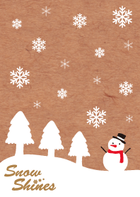 Snow shines -Kraft paper-