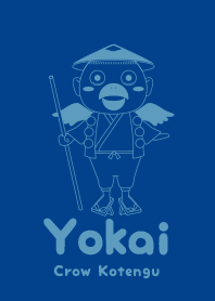 Yokai Crow Kotengu Royal blue