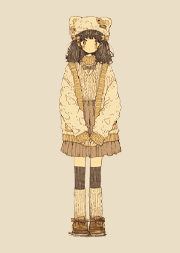 暖色系カップル03(女)