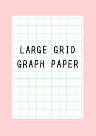 LARGE GREEN GRID GRAPH PAPER-PINK