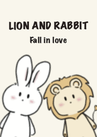 LION AND RABBIT ; yellow