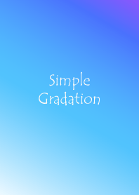 Simple Gradation - BLUE 2 -