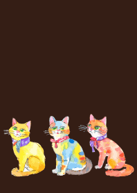 cat playing tricks on brown