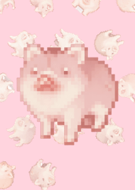 猪随机主题像素pink04