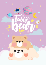 เทดดี้แบร์ สีอัญชัน