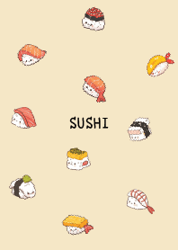 壽司好好吃-深褐色