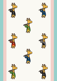 Colorful Giraffe "Flute" Theme