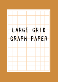 LARGE ORANGE GRID GRAPH PAPER-BROWN-OR