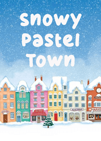 Snowy Pastel Town