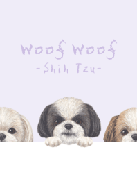 Woof Woof - Shih Tzu - PURPLE