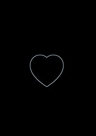 heart simple |black aqua