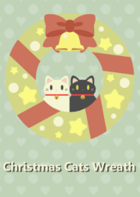 Christmas Cats Wreath 2
