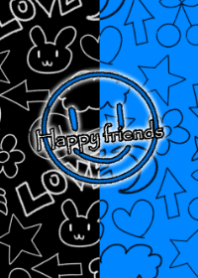 Happy friends -Blue-