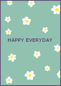 HAPPY EVERYDAY (purplegreen)