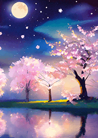 美しい夜桜の着せかえ#2116