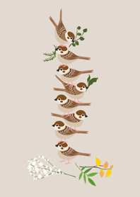 最も愛らしい小さなスズメ