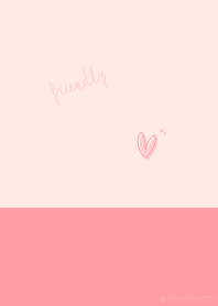 やさしい シンプル rose pink