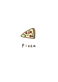 White and one-point pizza.