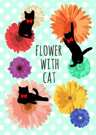 FLOWER WITH CAT