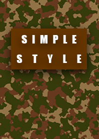 Simple style orange camouflage