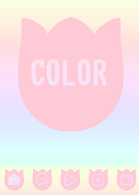 pink color rainbow R09