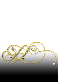 alphabet series "H"~Black~