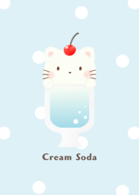 クリームソーダ -ねこ- ソーダ ドット