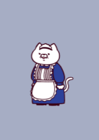 Housemaid cat.(dusty colors07)