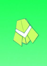 Origami cicada green