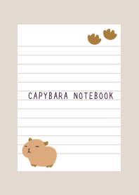 CAPYBARA NOTEBOOK/BEIGE