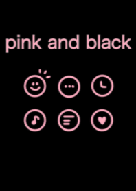 pink and black theme