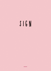 Pink : Simple cute sign