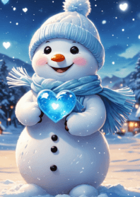 HAPPY SNOWMAN-BLUE2