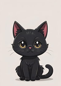 超かわいい 黒猫 jEarb