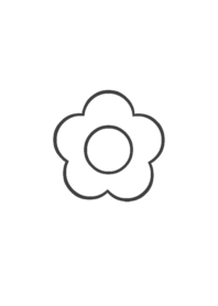 MONOQLO Simple Flower White