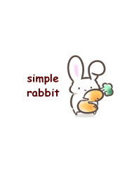 簡單 一隻兔子 可愛