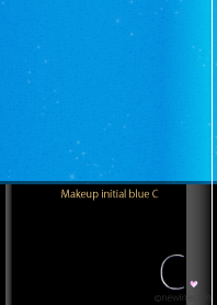 Makeup initial blue C