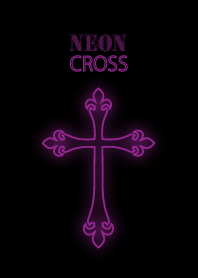 Neon cross purple version