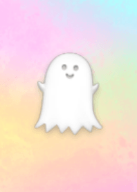 Halloween - kawaii ghost in the marble