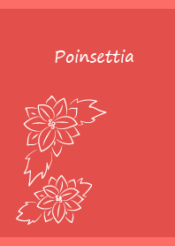 Poinsettia Day on red