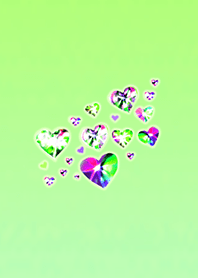 Lucky Heart Stone Light Green