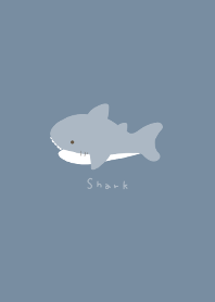 サメ×ブルー　シンプル