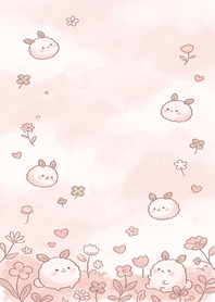 Fluffy Bunny Flower Garden