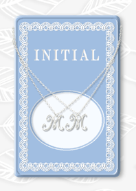 Initial M M / Silver - English