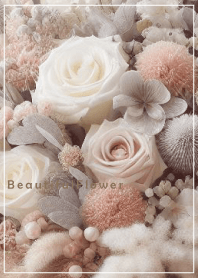 Beautiful Flower-PINK BEIGE NATURAL 15