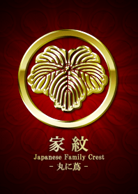 家紋 14（丸に蔦）<金>