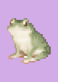 Frog Pixel Art Theme  Purple 02