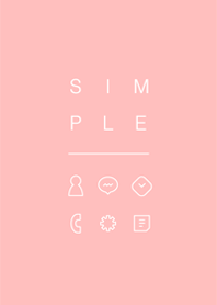 SIMPLE / salmon pink.