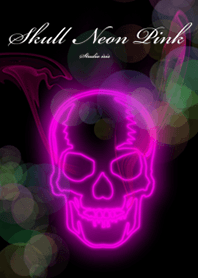 Skull neon Pink Rock